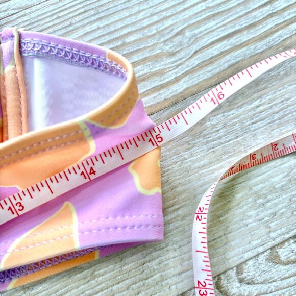 New Aurelle Kiva Classic Bikini Top | Purple Hibiscus‎ Size Large - Picture 5 of 5